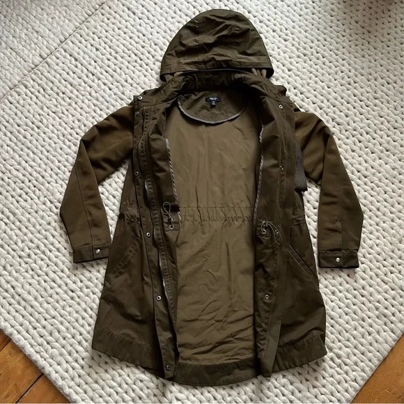 Vera Wang Olive Brown Hooded Jacket by Simply Vera | xsmall - Picture 7 of 16